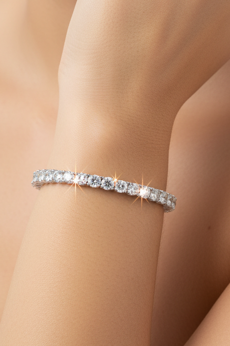 Round Diamond Eternity Bangles