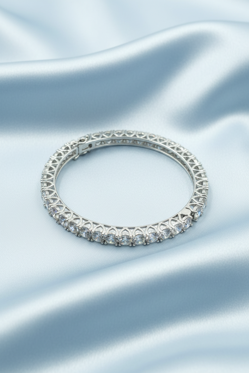 Round Diamond Eternity Bangles