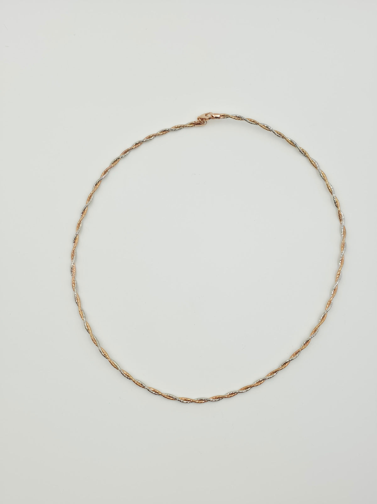 Two Toned Twisted Rope Chain
