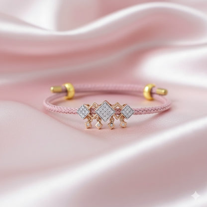 Pink Adjustable Belt Bracelet ( ABRW105 )
