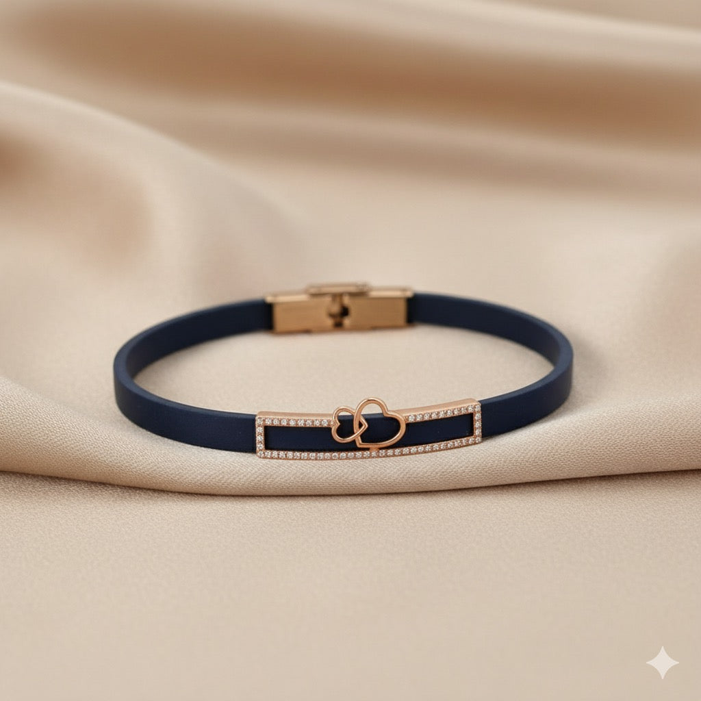 Heart Silicon Belt Bracelet ( BRW101 )