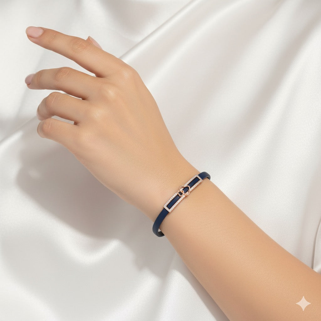 Heart Silicon Belt Bracelet ( BRW101 )