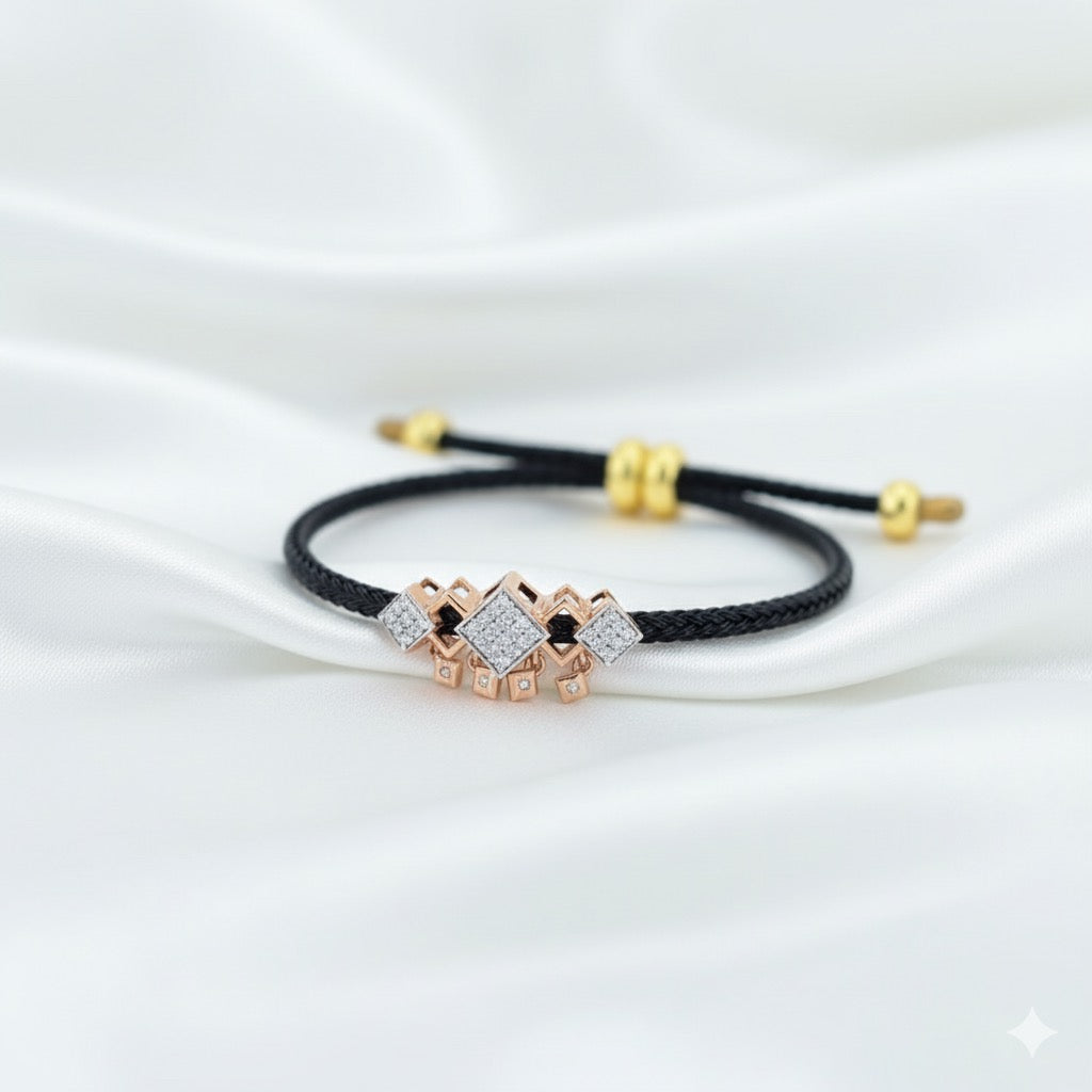 Black Adjustable Bracelet ( ABRW107 )