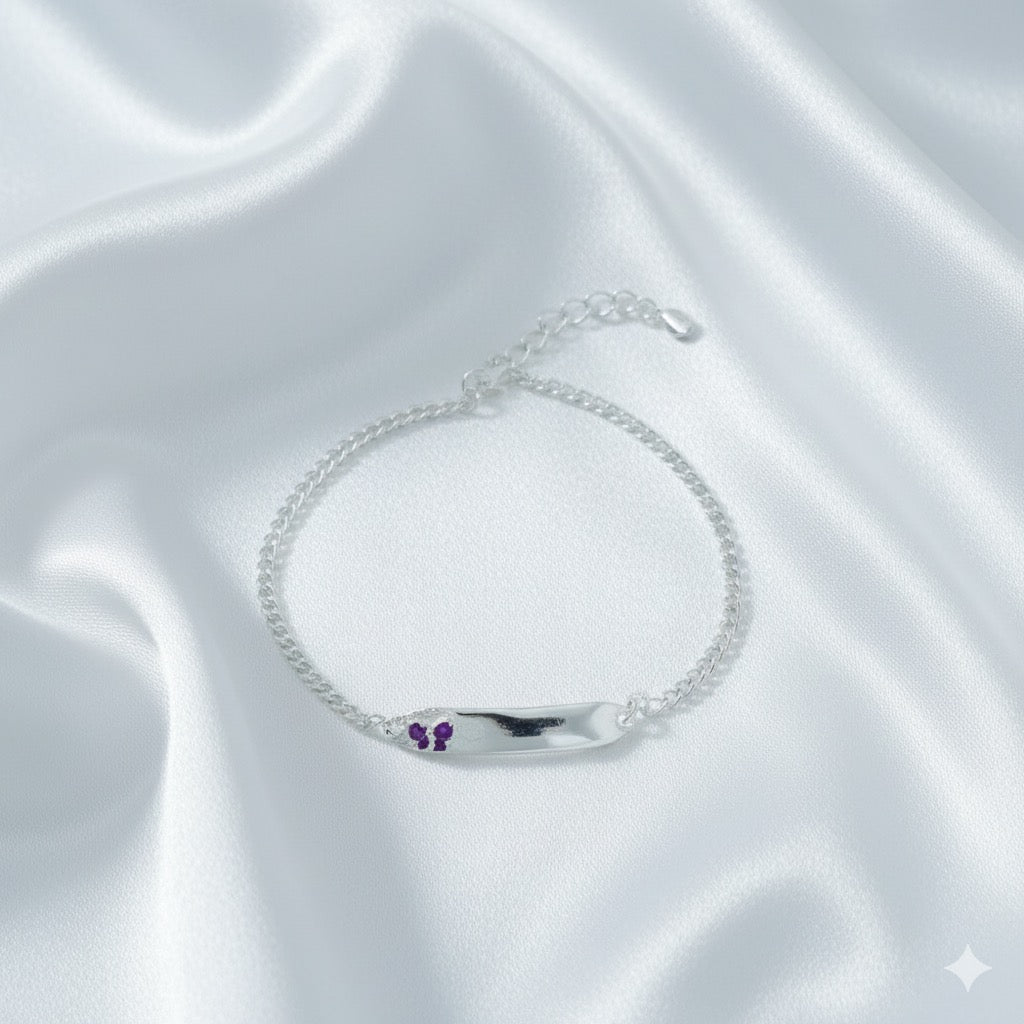 Violet Bow Baby Bracelet ( BB1480 )