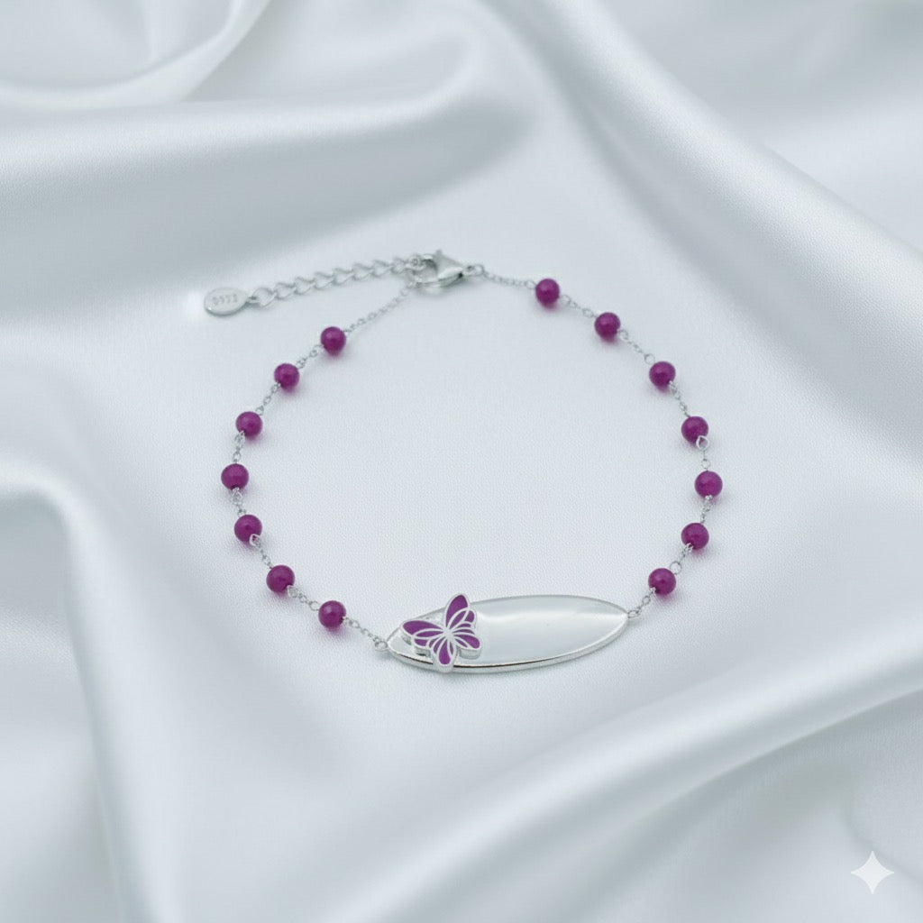 Pink Butterfly Baby Bracelet ( BB1329 )