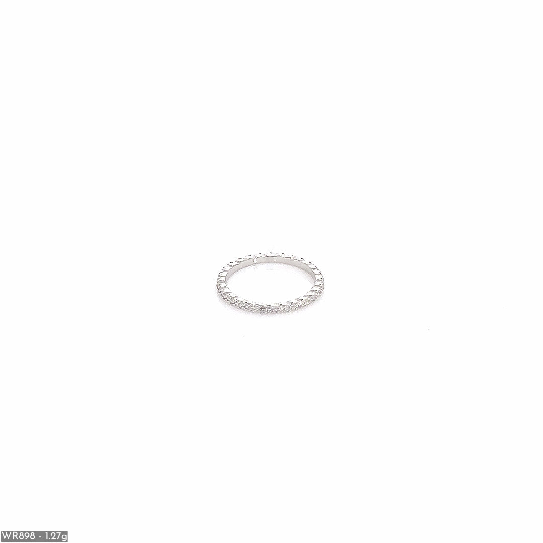 Silver Band Ring ( WR898 )