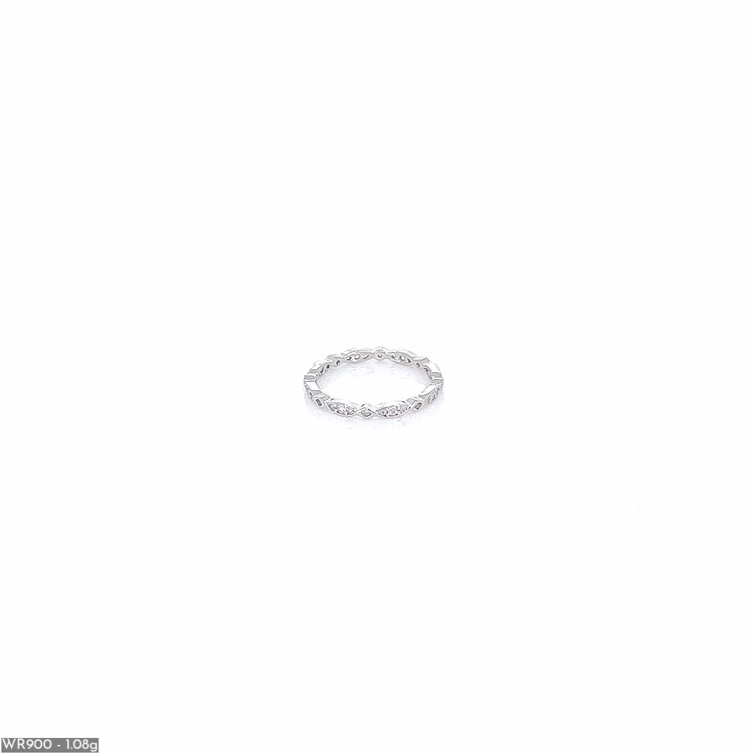 Silver Band Ring ( WR900 )