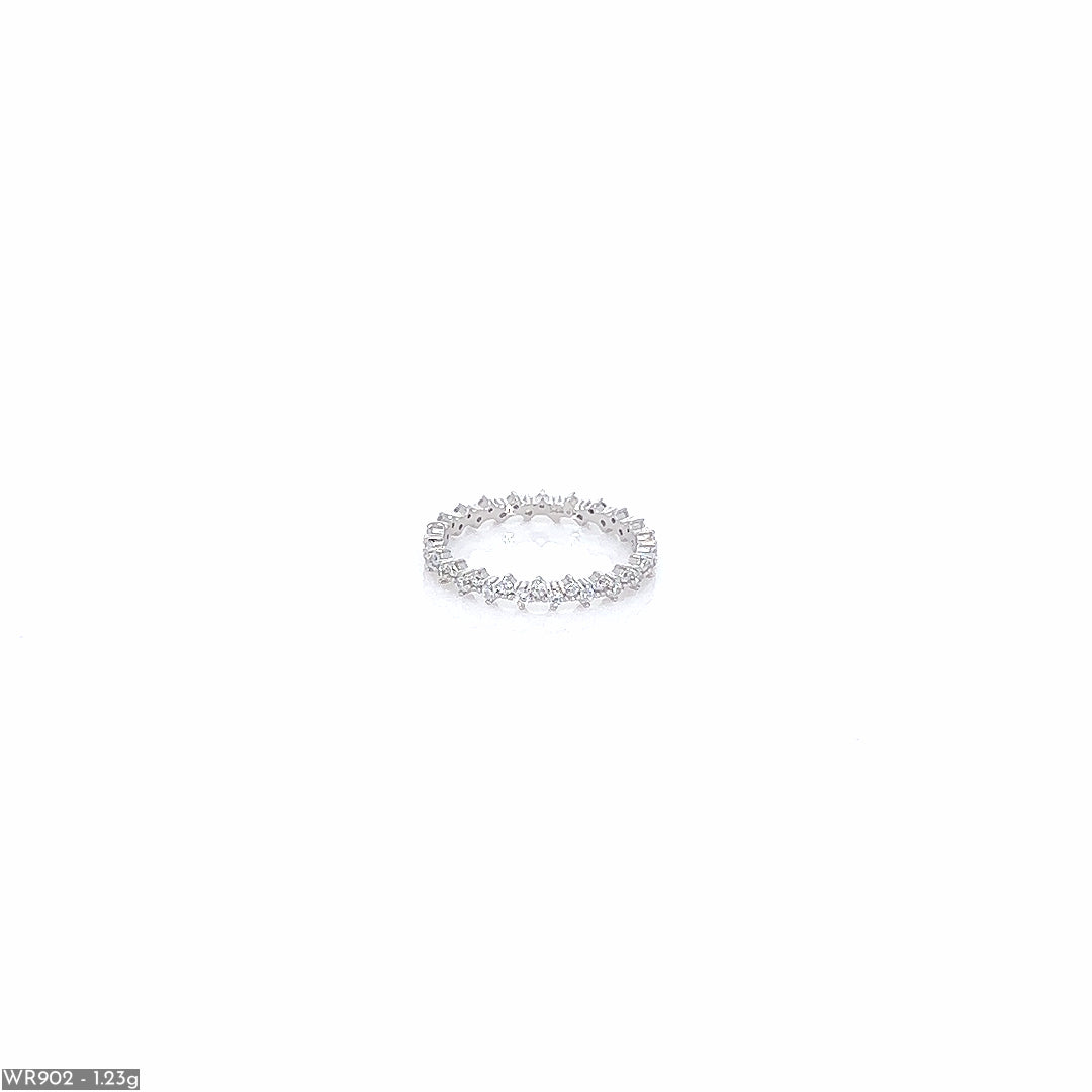 Eternity Band Silver Ring ( WR902 )
