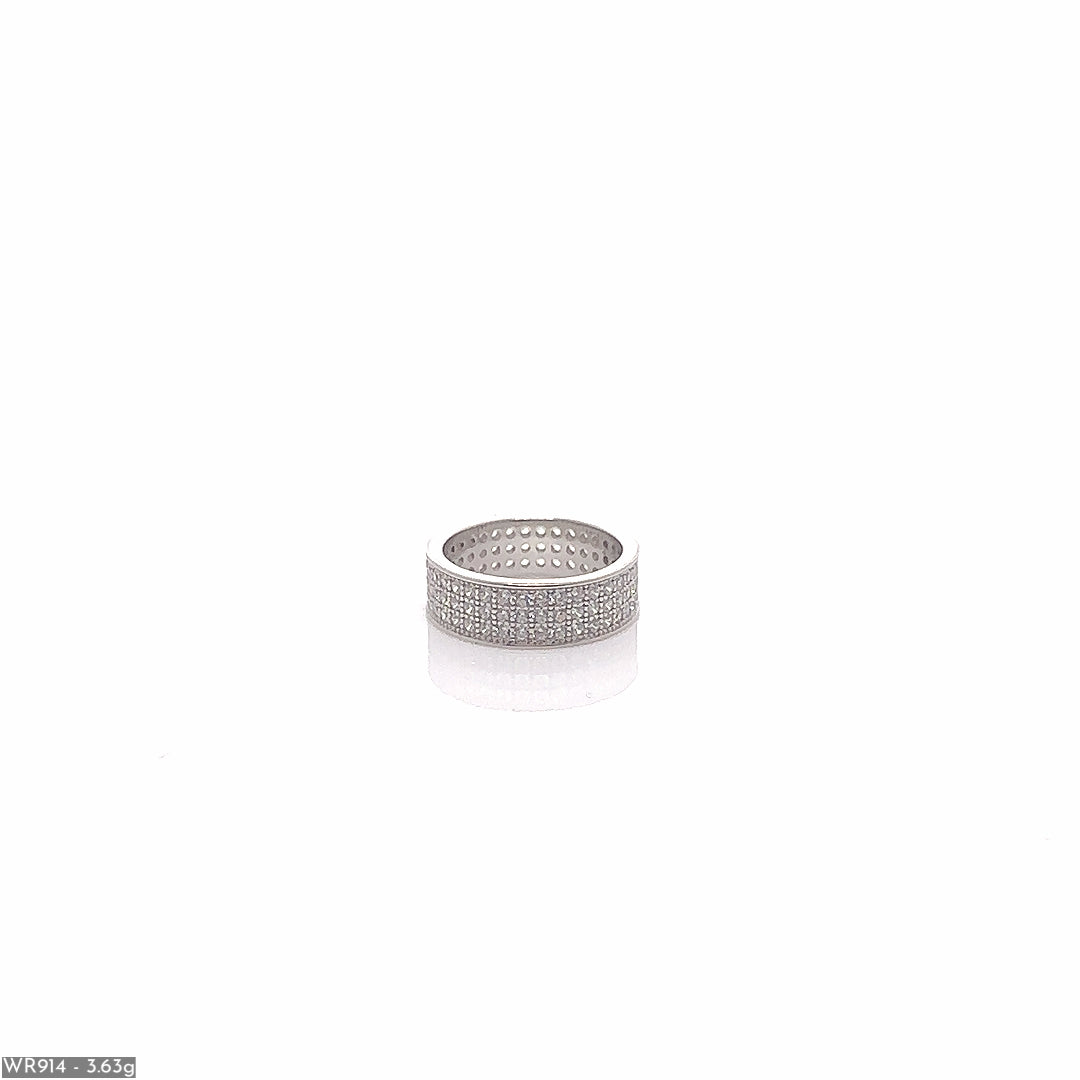 Cubic Zirconia Silver Ring ( WR914 )