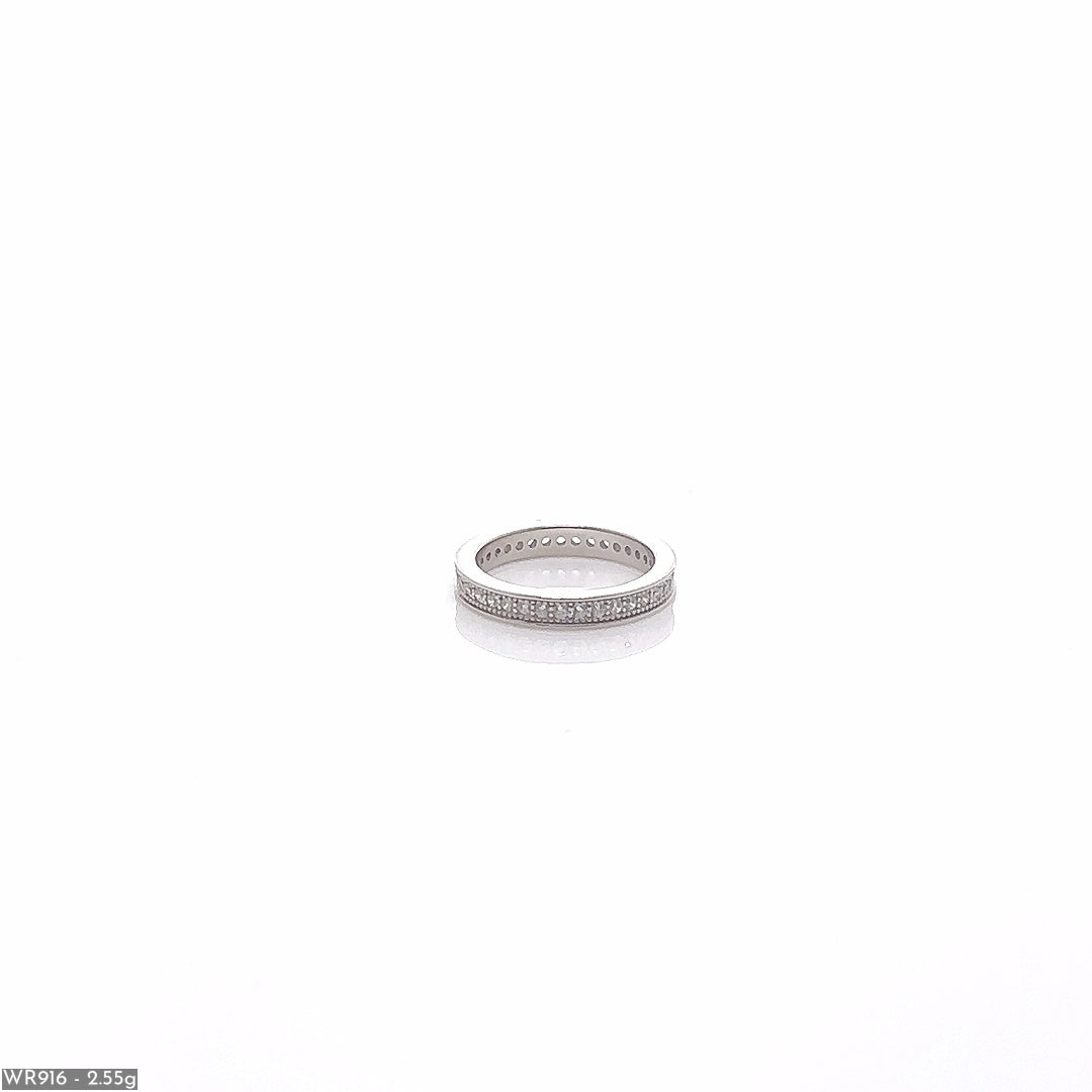 Shimmering Eternity Silver Ring ( WR916 )