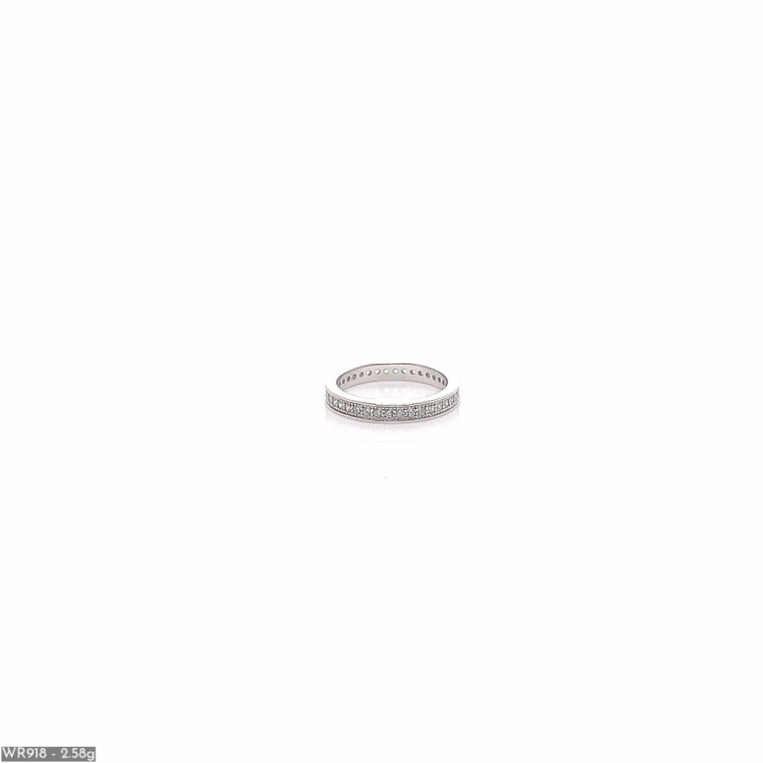 Shimmering Eternity Silver Ring ( WR918 )