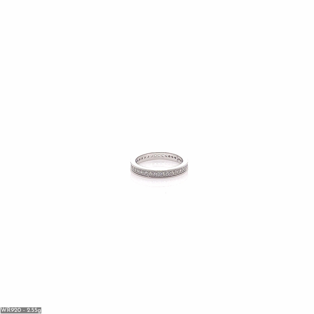 Shimmering Eternity Silver Ring ( WR920 )