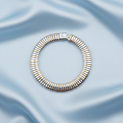 Dual Tone Men's Bracelet