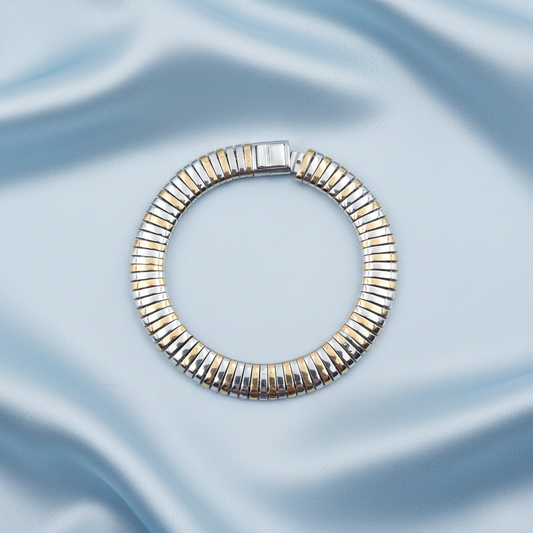 Dual Tone Men's Bracelet