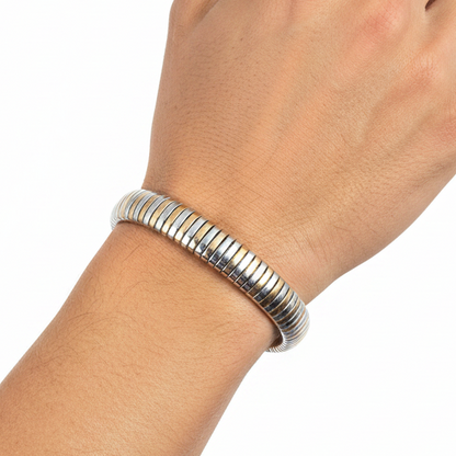 Dual Tone Men's Bracelet