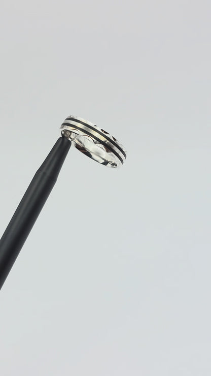 Scalloped Wave Oxidized Band (BR2116)