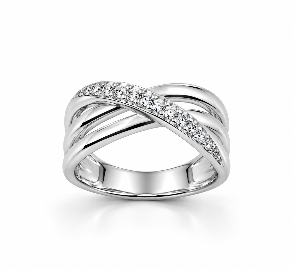 Crossover Band Ring