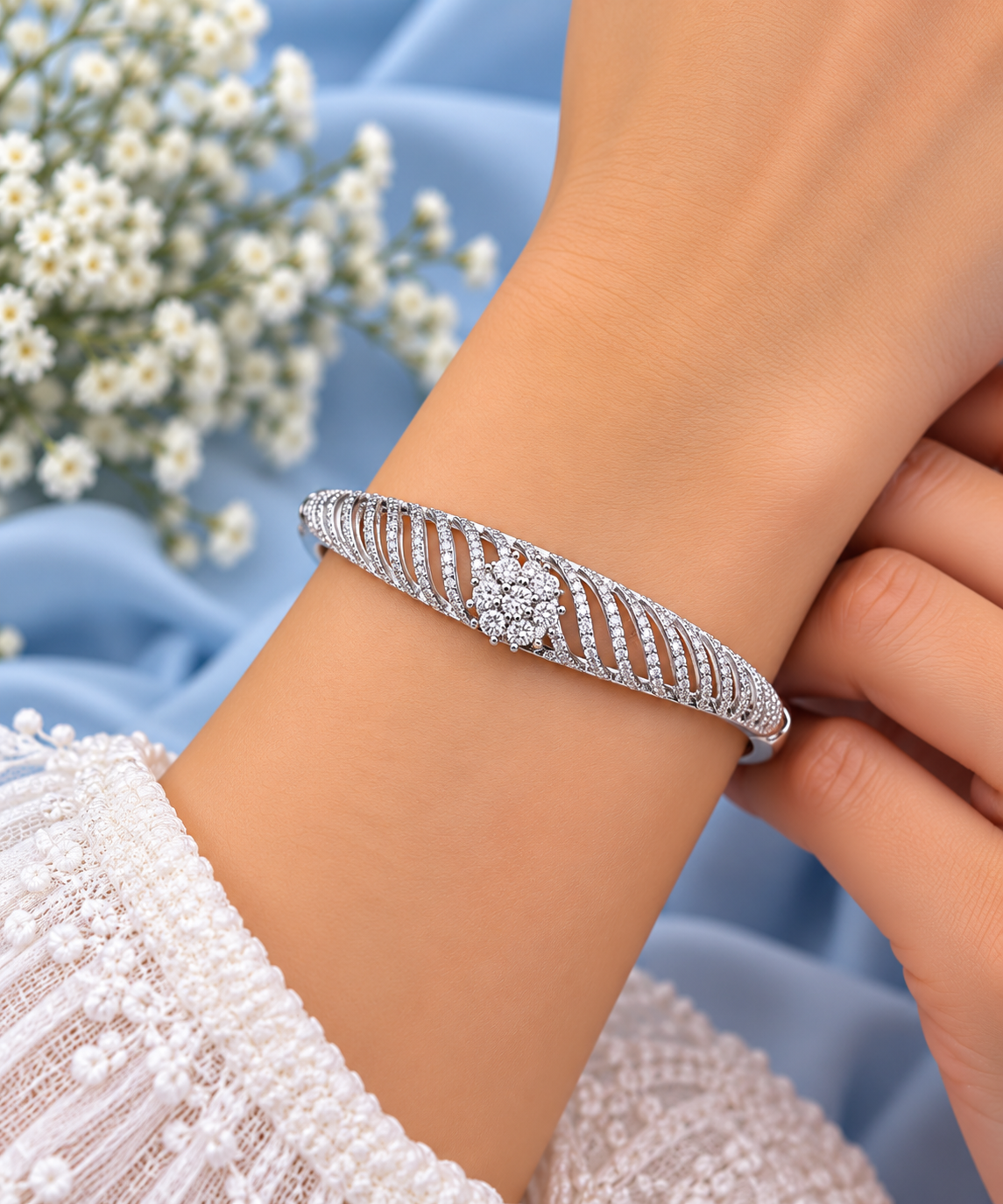 Floral Cluster Bracelet