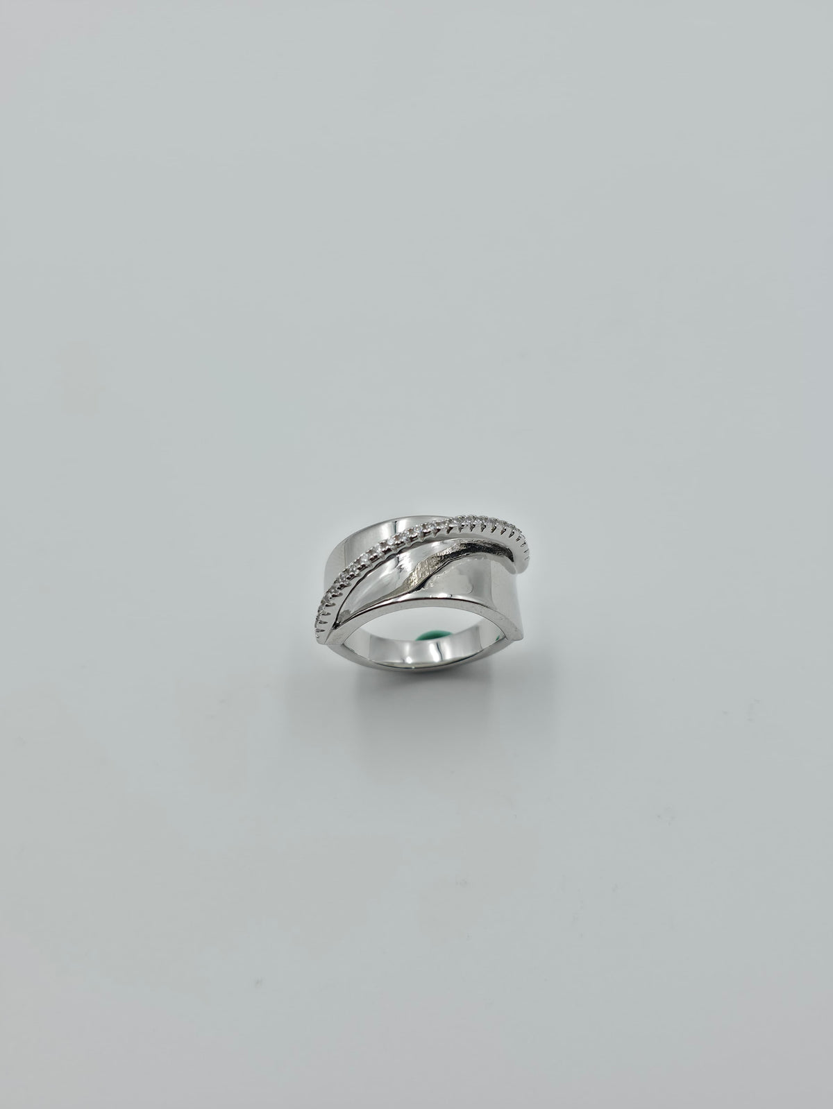 Diagonal Pave Bypass Ring