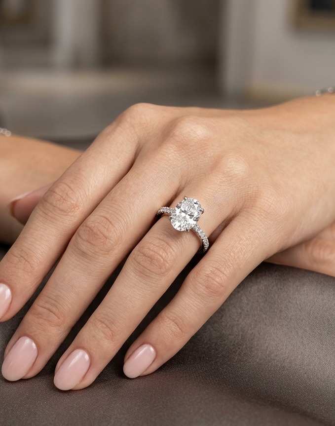 Oval Solitaire Ring