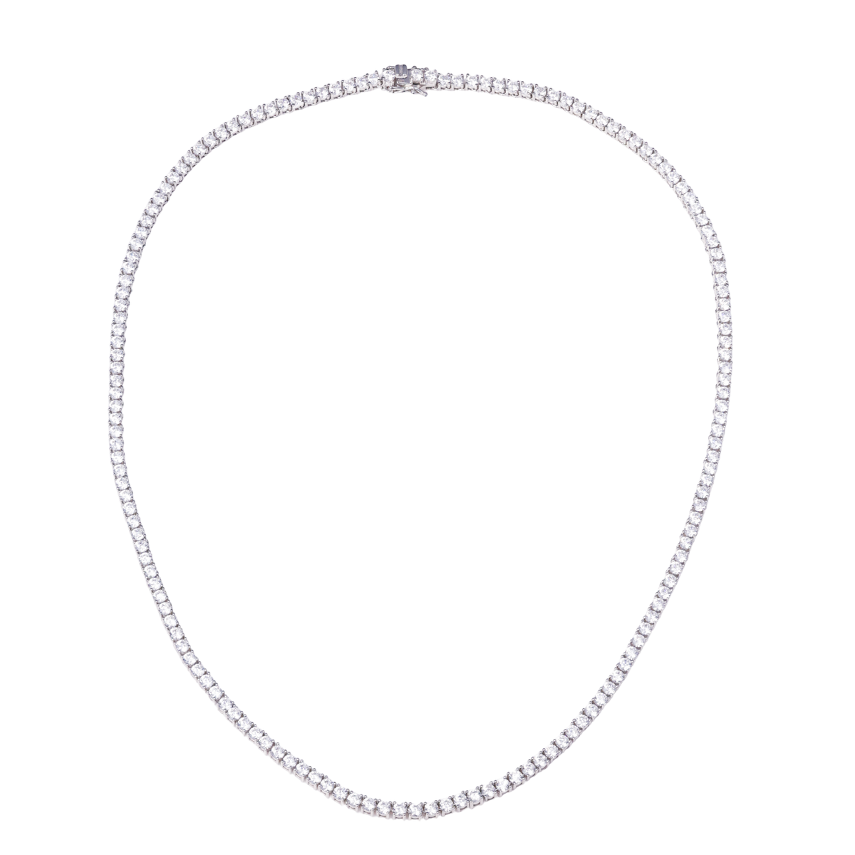 Classic Sparkle Tennis Necklace in 92.5 Sterling Silver