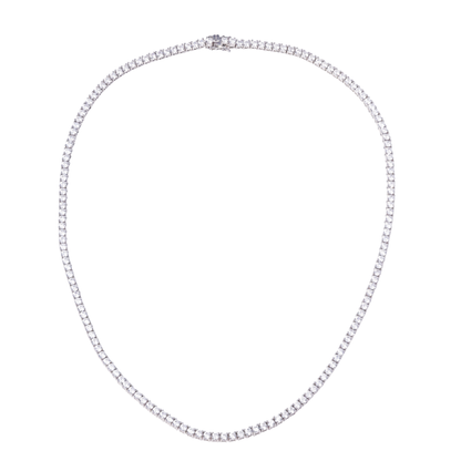 Classic Sparkle Tennis Necklace in 92.5 Sterling Silver