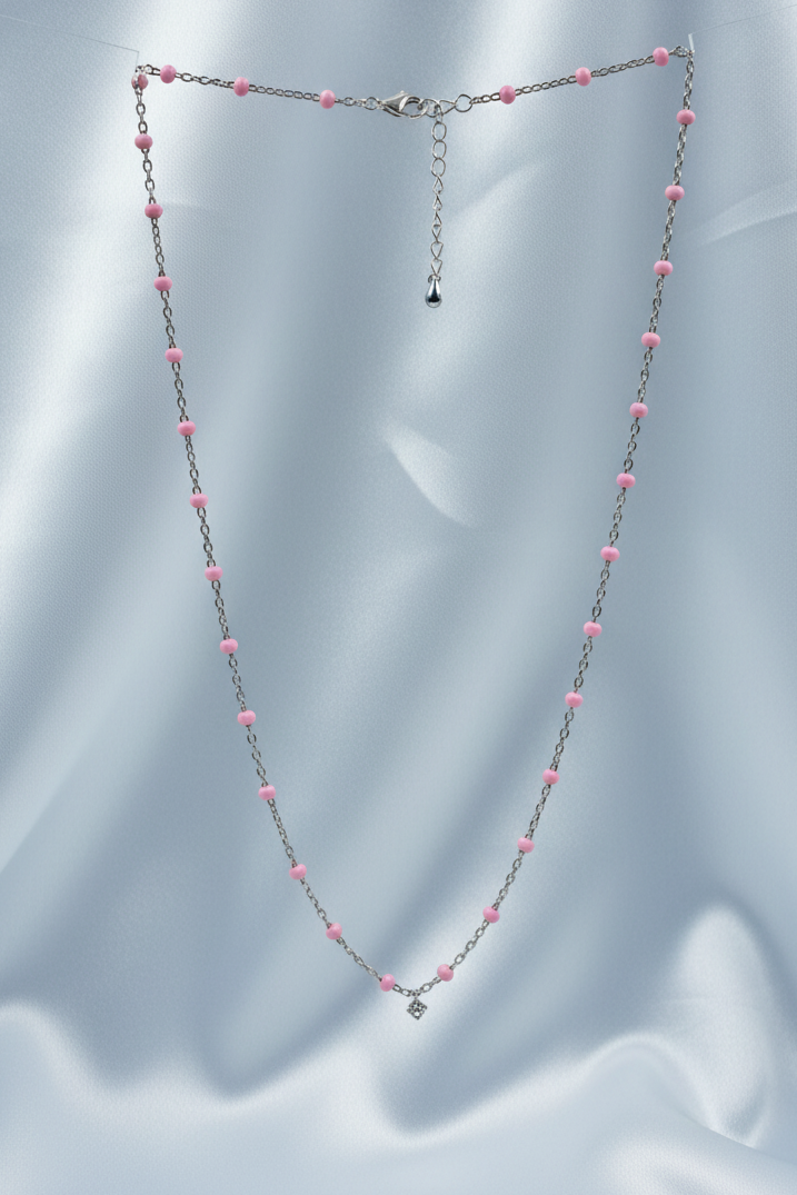 Pink Enamel Chain