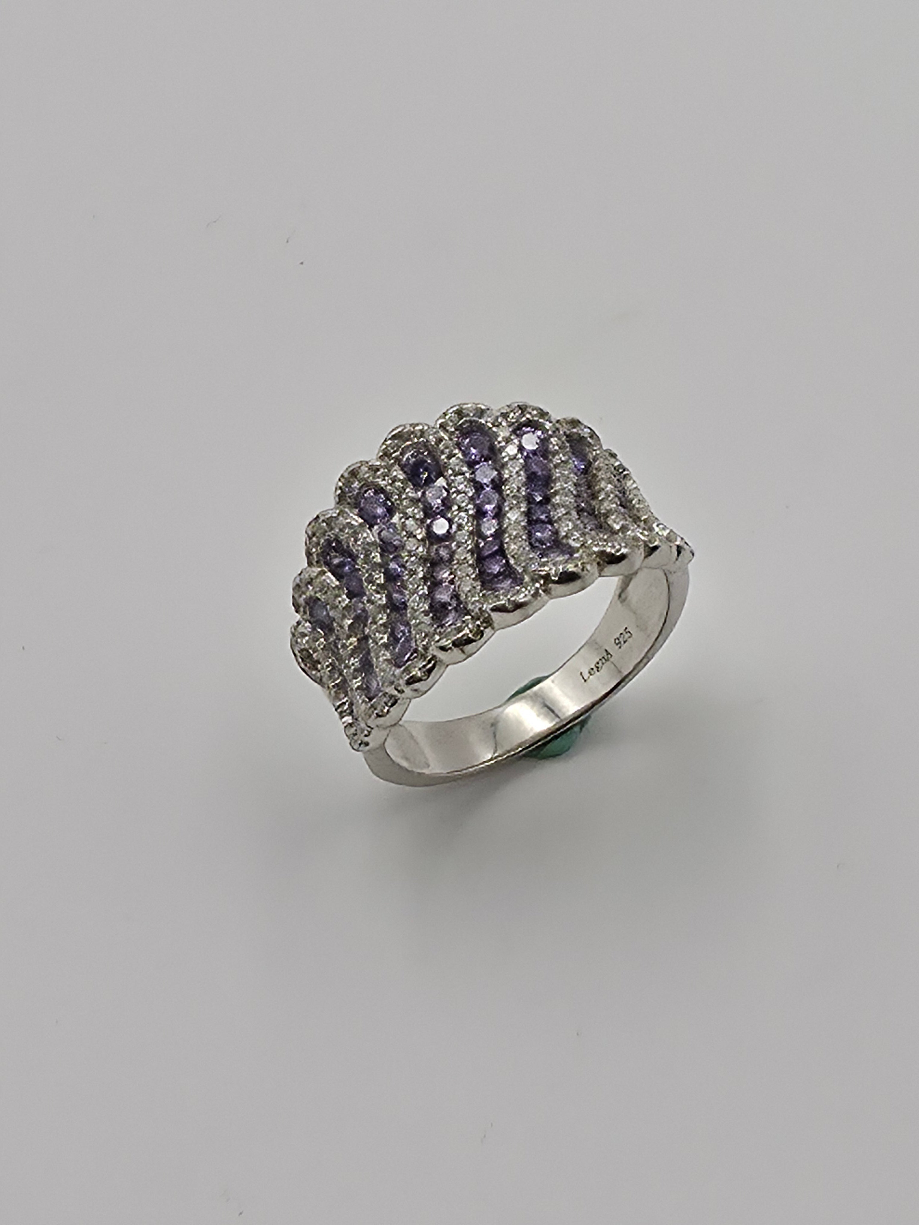 Purple Gemstone Cocktail Ring