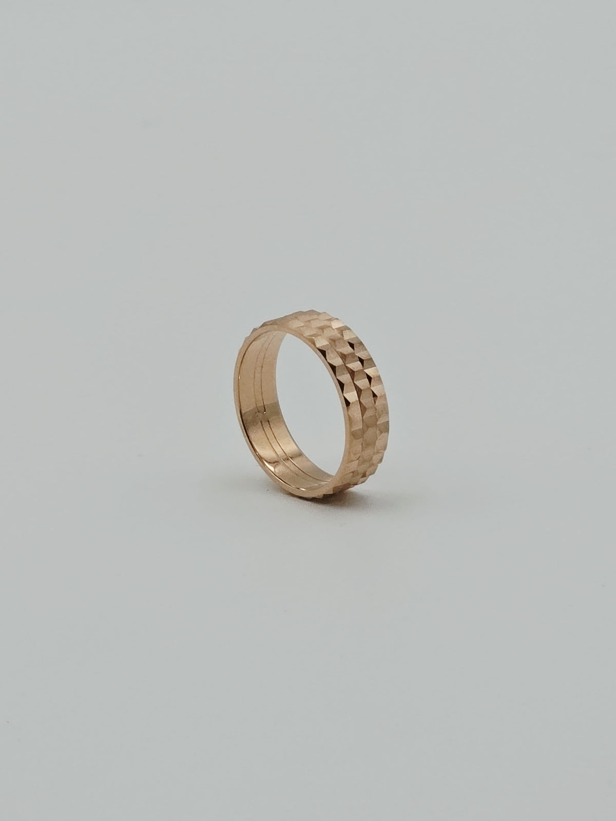 Rose Gold Watch Link Band Ring