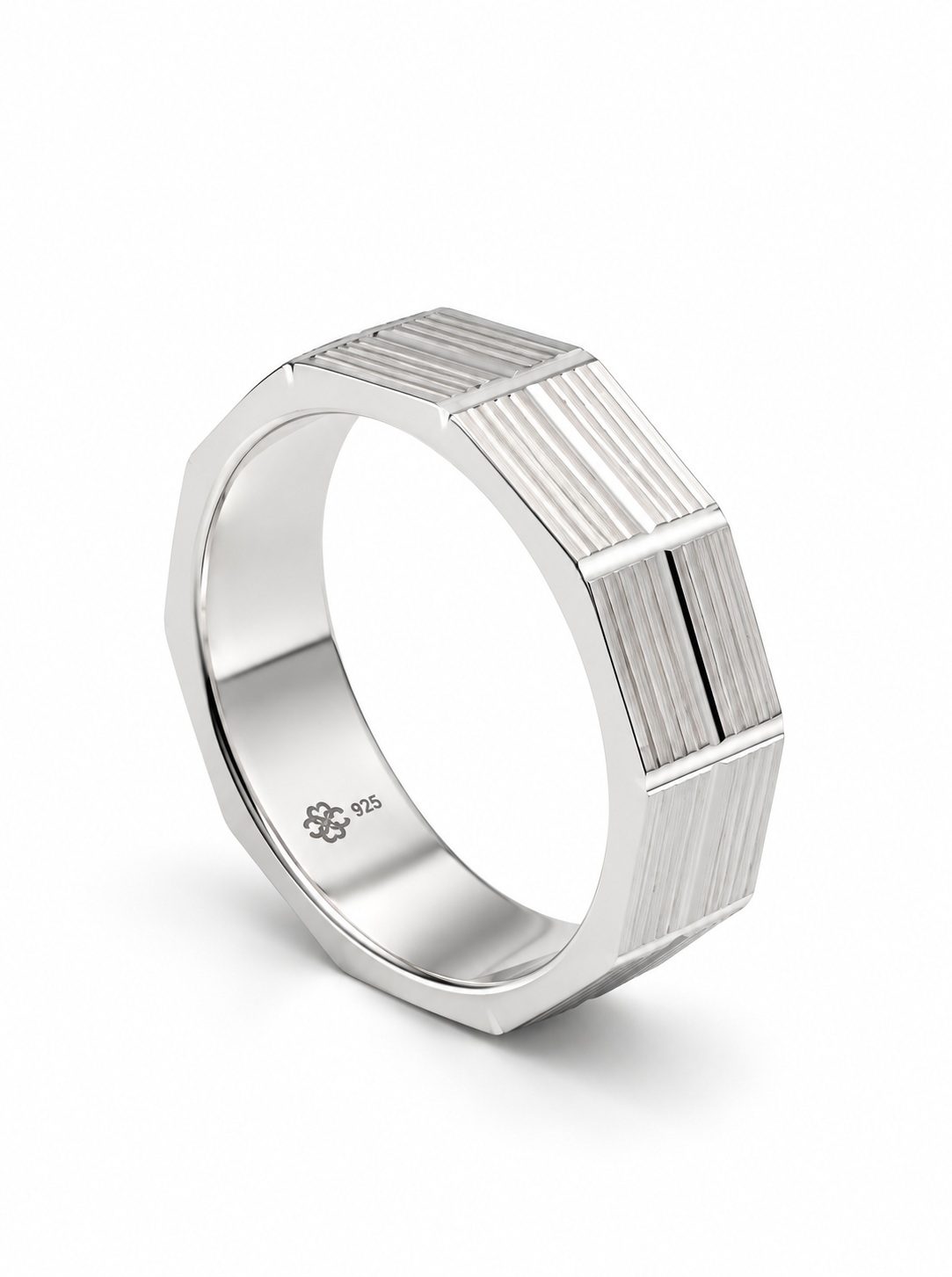 Matte Silver Band Ring