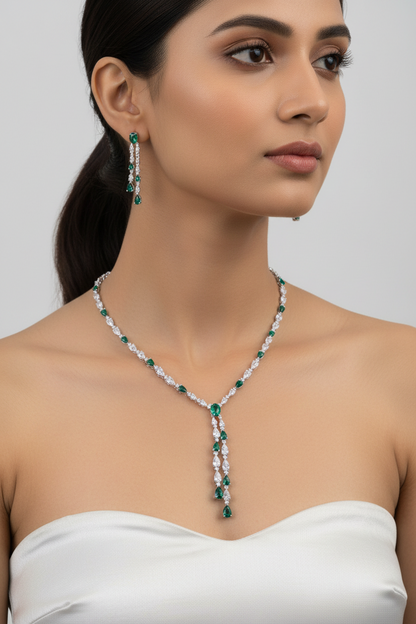 Ivy Falls Statement Drop Necklace Set