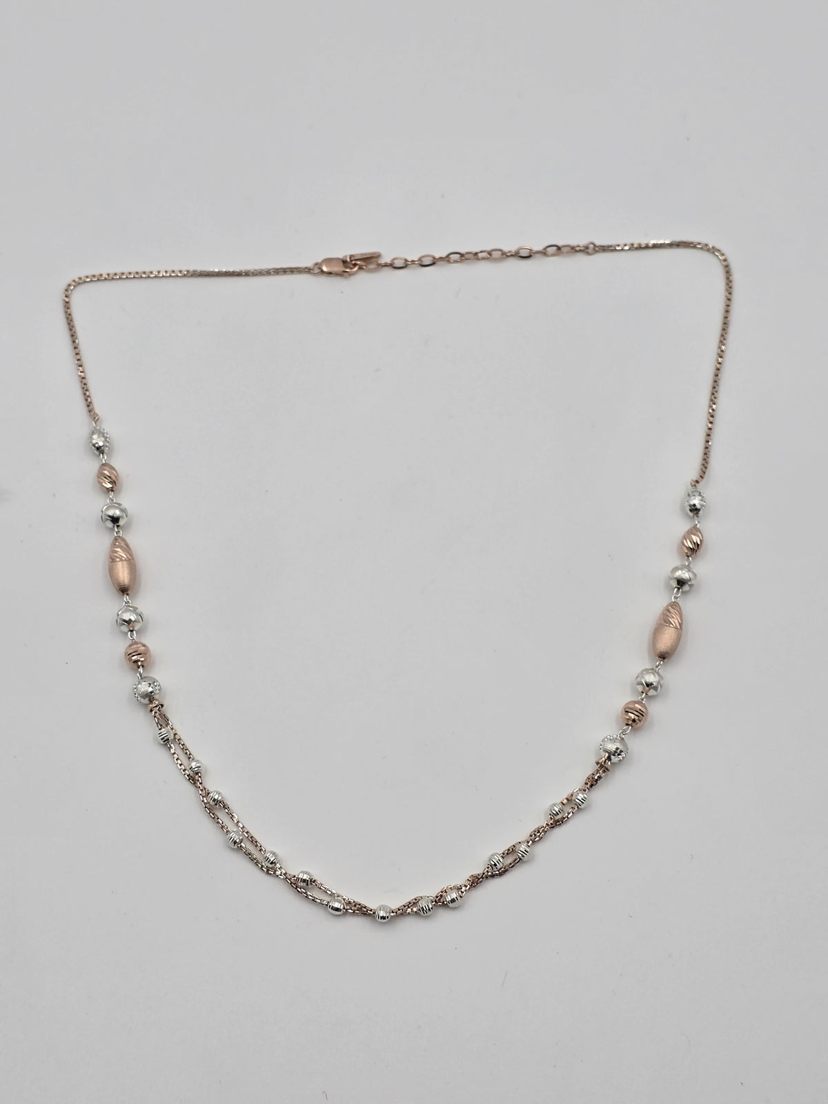 Rose Gold Fancy Ball Chain