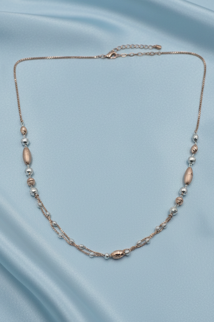 Rose Gold Fancy Ball Chain