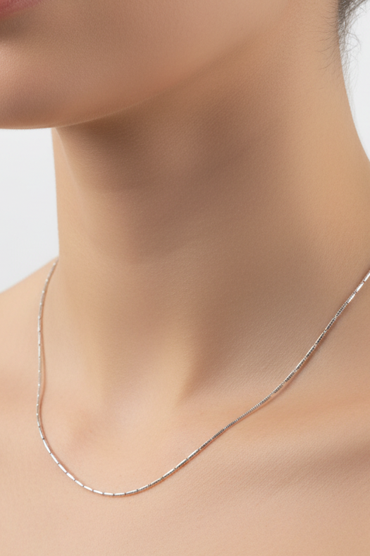 Silver Pipe Chain