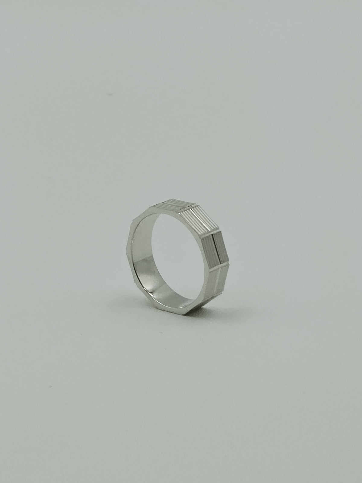 Matte Silver Band Ring