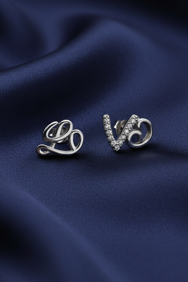 Love Stud Earrings