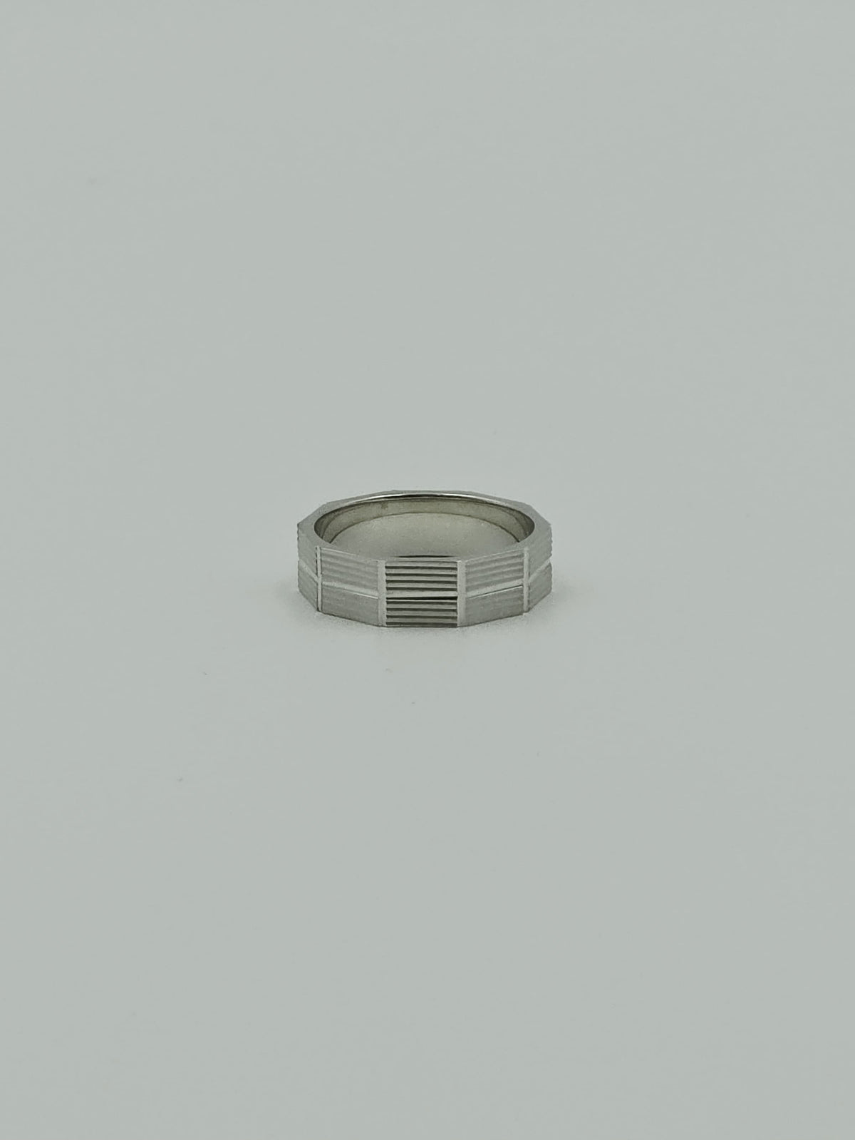Matte Silver Band Ring