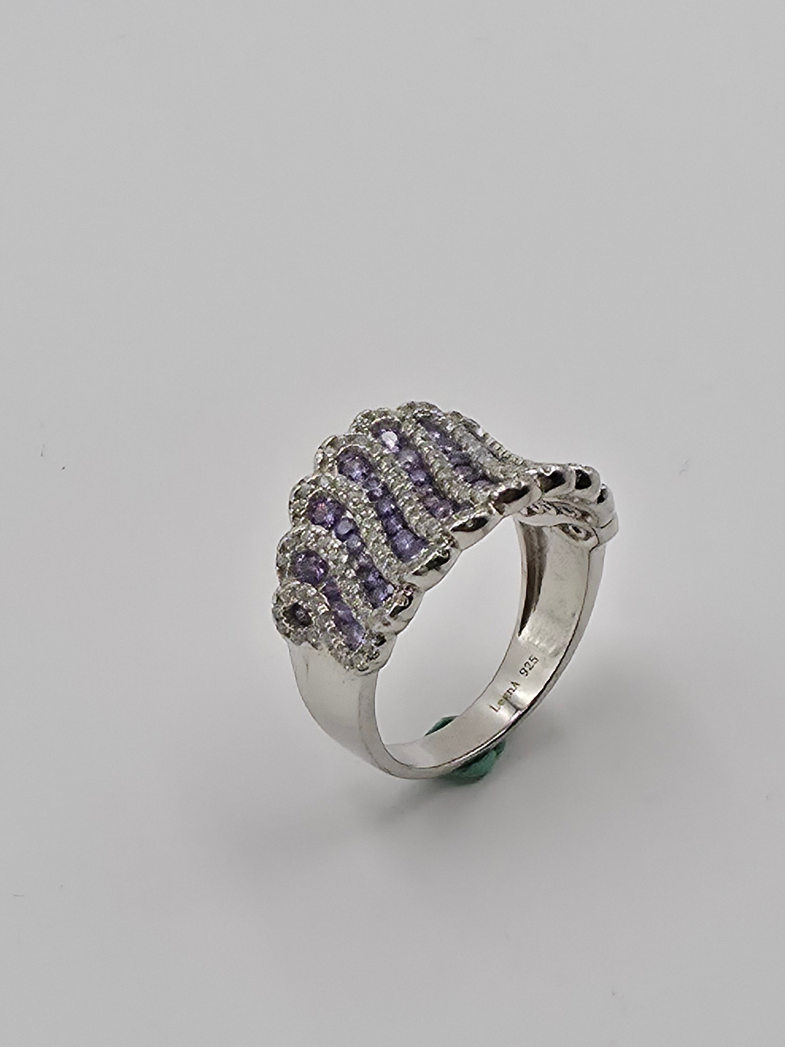Purple Gemstone Cocktail Ring