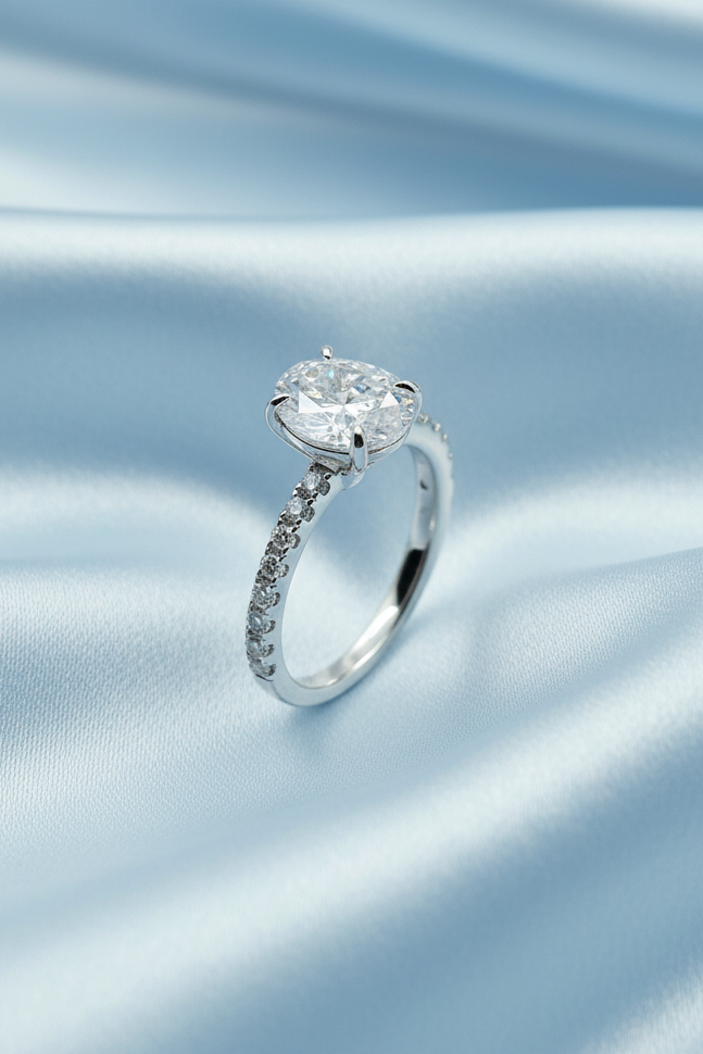Oval Solitaire Ring