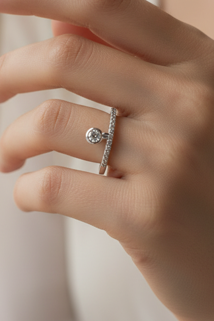Drop Charm Ring
