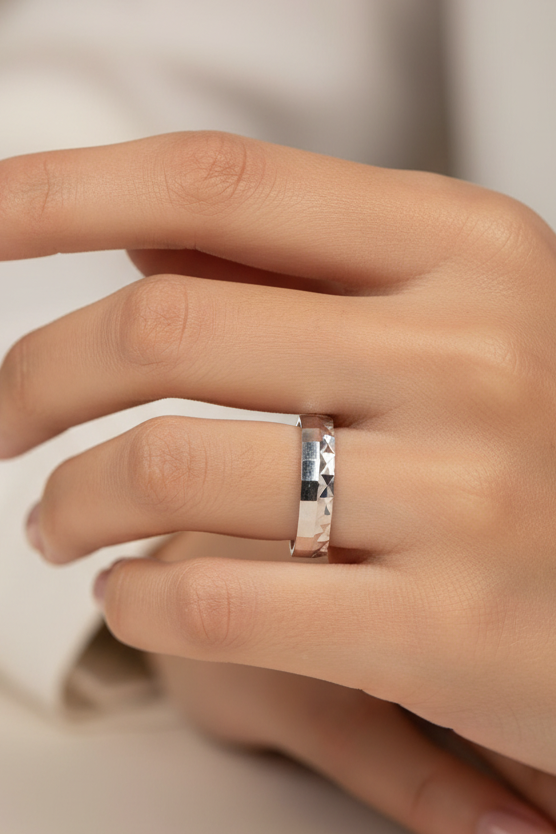 Textured Band Ring