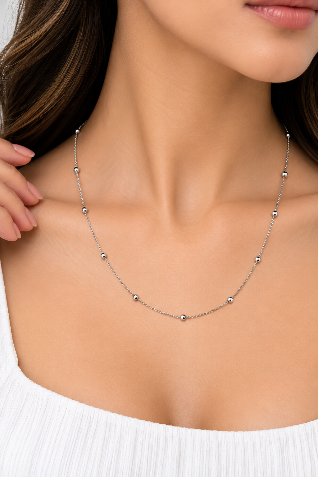 Silver Ball Chain