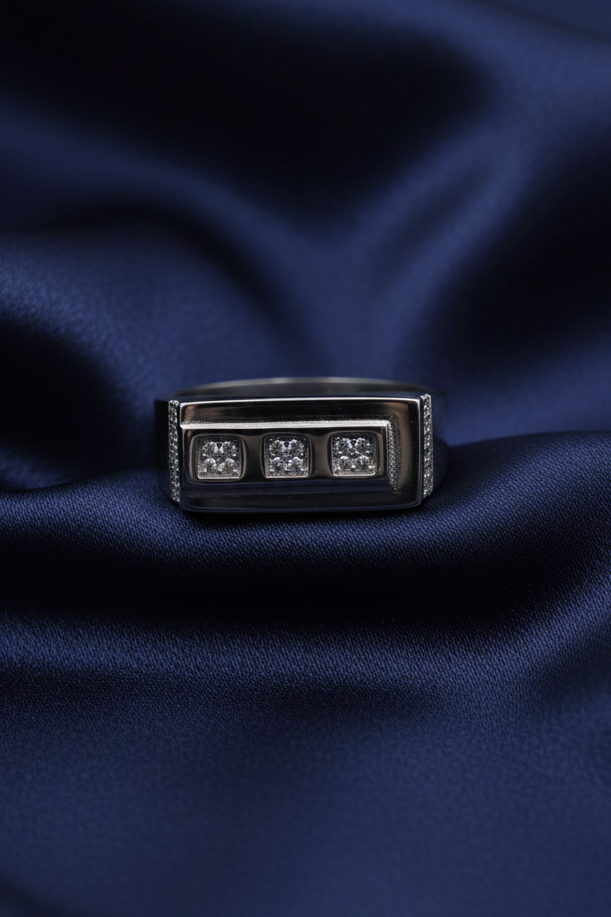 3 Stone Men’s Ring