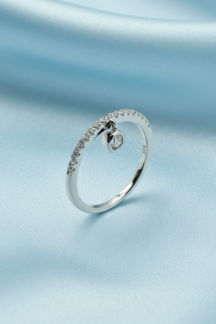 Drop Charm Ring