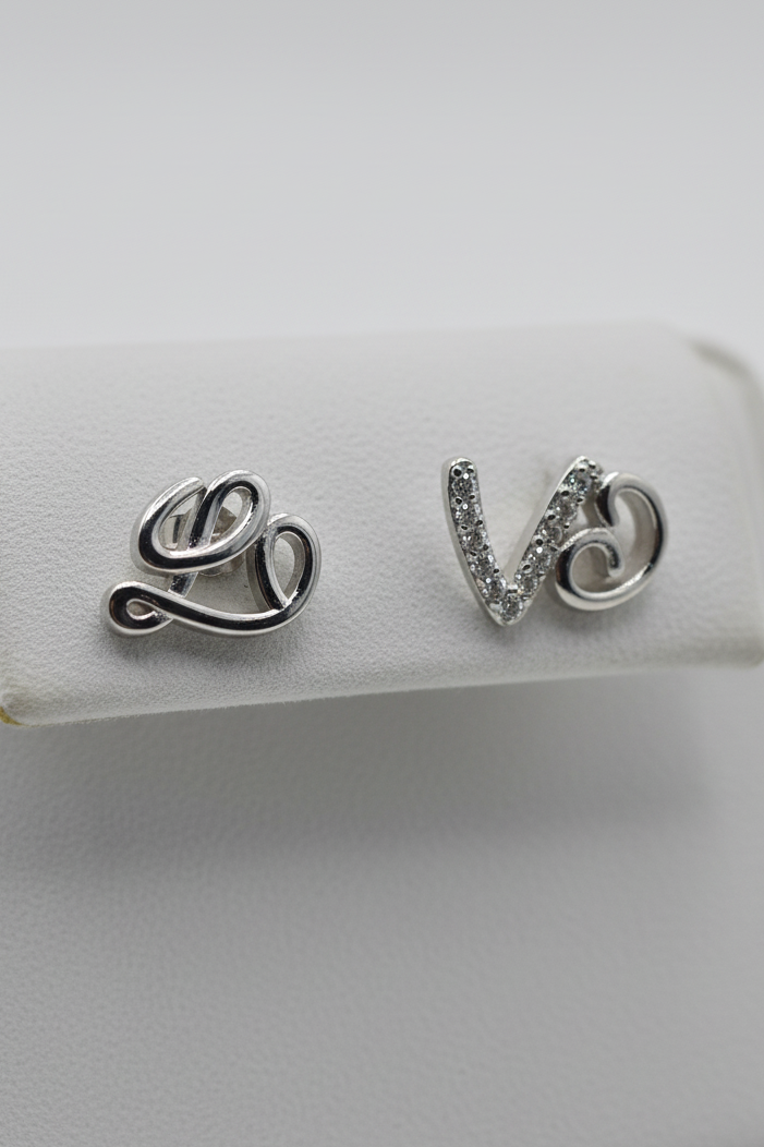 Love Stud Earrings