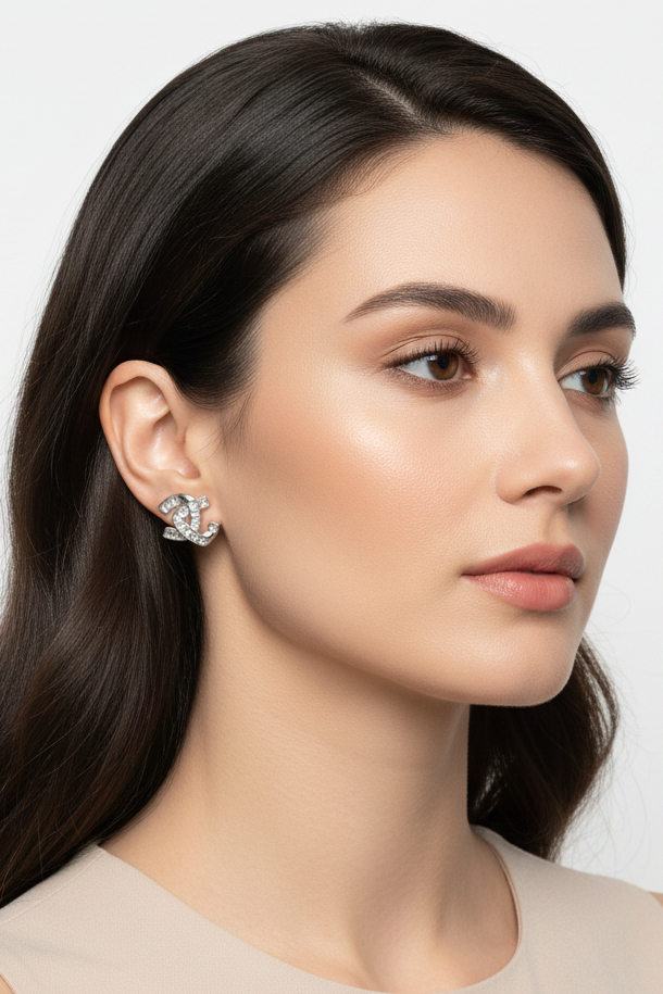 Channel Set Baguette Earrings
