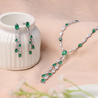 Ivy Falls Statement Drop Necklace Set