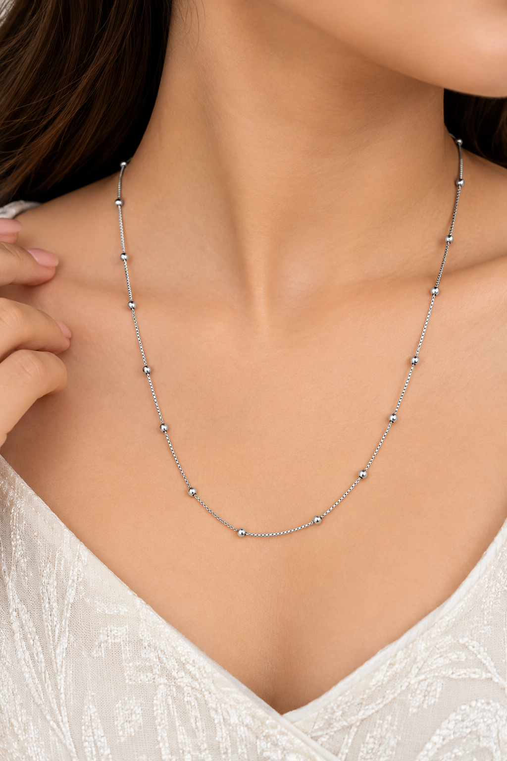 Silver Ball Chain