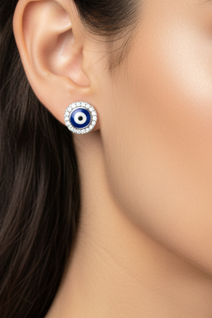 Evil Eye Stud Earrings