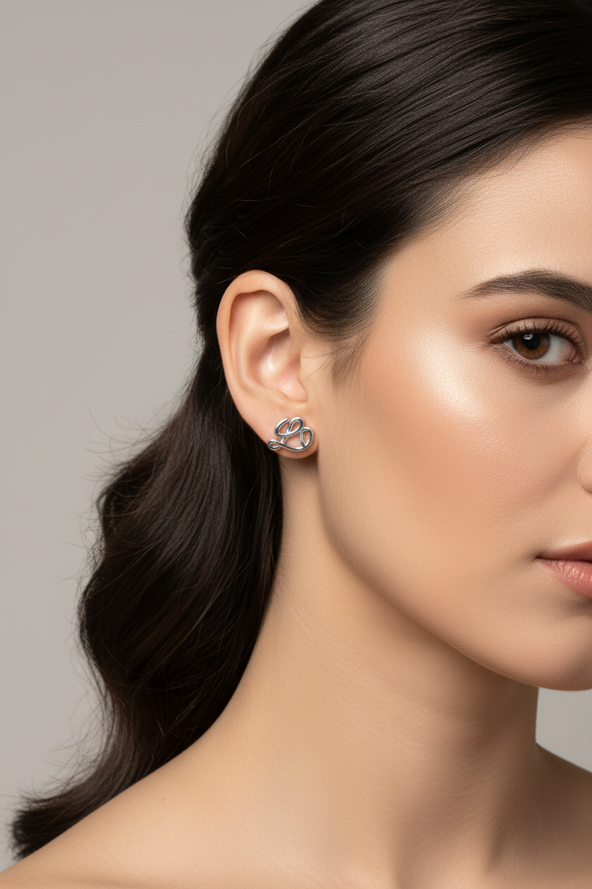 Love Stud Earrings
